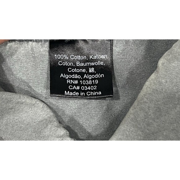 Harley Davidson Shirt Mens M Gray Short Sleeve Button Up Biker Motorcycle Shop - Picture 10 of 11